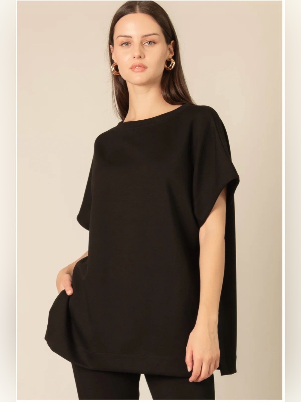 Black “P Cill” Black Women's Tunic